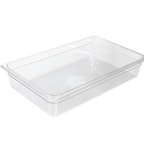 Thumbnail image #1 for Crestware FP18 Full-Size 8-Inch Deep Clear Polycarbonate Food Pan Case of 12