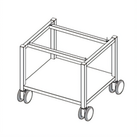 RATIONAL Stand I Mobile Oven Stand with Casters for XS on XS Combi-Duo