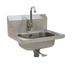Thumbnail image #1 for Eagle Group Wall-Mounted Hand Sink with 14 x 10 Inch Bowl, 304 Stainless Steel, Electronic Eye Gooseneck Spout