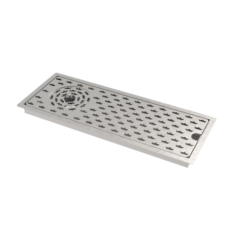 Product image #1 for Krowne Royal Series 18-Inch Drop-In Stainless Steel Rinser Faucet with 1/2-Inch Drain