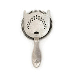 Thumbnail image #1 for Spill-Stop Bonzer 8012-4 Hawthorne Bar Strainer, 2-Prong Stainless Steel, Distressed Finish