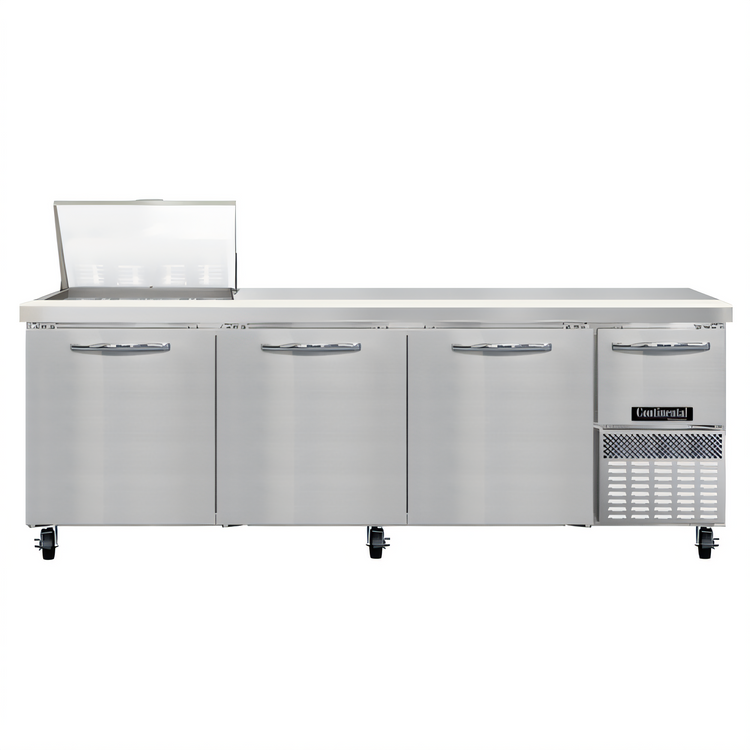 Product image #1 for Continental Refrigerator RA93N12M 93" Mighty Top Refrigerated Sandwich Unit with 12 Pans