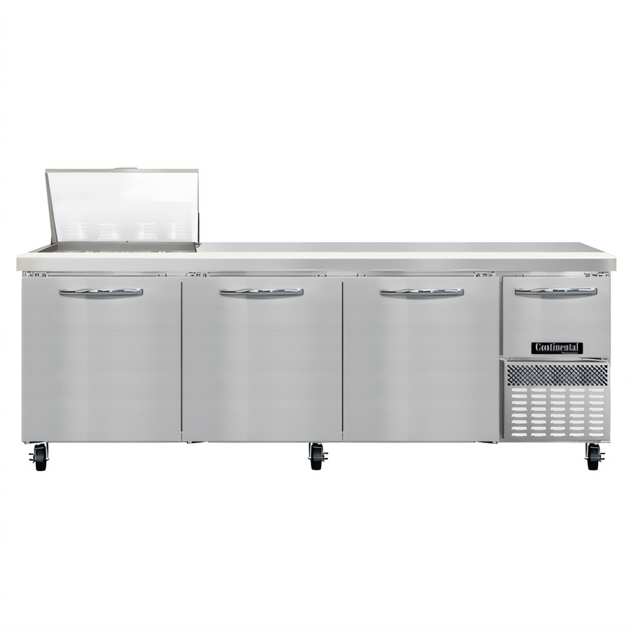 Product image #1 for Continental Refrigerator RA93N12M 93" Mighty Top Refrigerated Sandwich Unit with 12 Pans