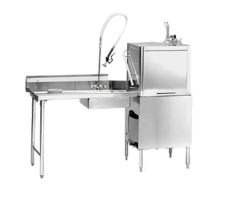 Product image #1 for Eagle Group 96-Inch Straight Soiled Dishtable with Left-to-Right Operation and Pre-Rinse Sink