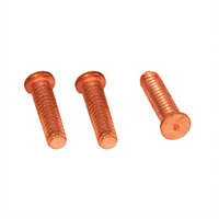 BK Resources #10-24 x 3/8 Inch Copper Weld Stud with M Tip