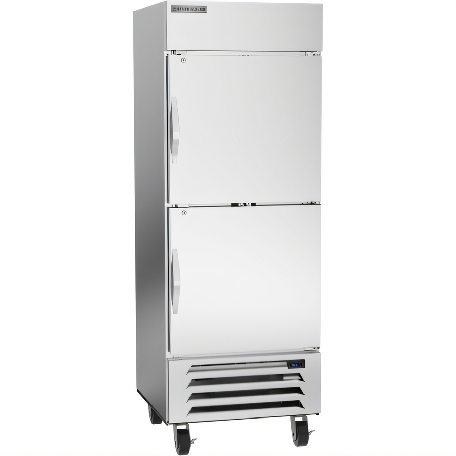 Product image #1 for Beverage-Air Horizon Series 25.97 Cu. Ft. One-Section Bottom-Mount Reach-In Refrigerator with 2 Right-Hand Solid Half Doors