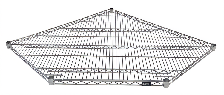 Product image #1 for Quantum 42 x 24 Inch 5-Sided Chrome-Plated Wire Shelf for 24-Inch Deep Adjacent Units