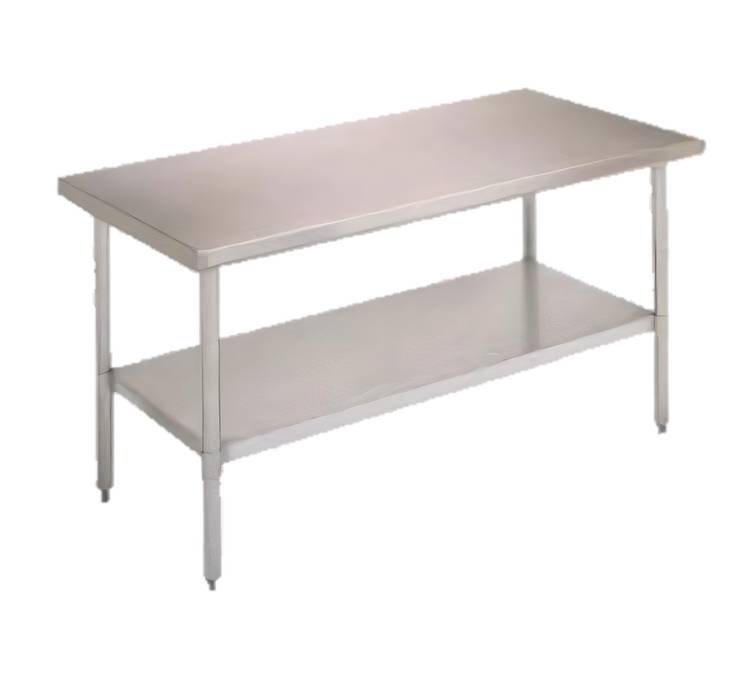 Product image #1 for John Boos Stallion Budget Stainless Steel Top Work Table with Adjustable Undershelf, 24 x 18 Inches