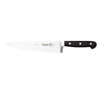 Mundial 8-Inch Forged Chef's Knife with High Carbon No-Stain Blade and Black Polyacetal Handle