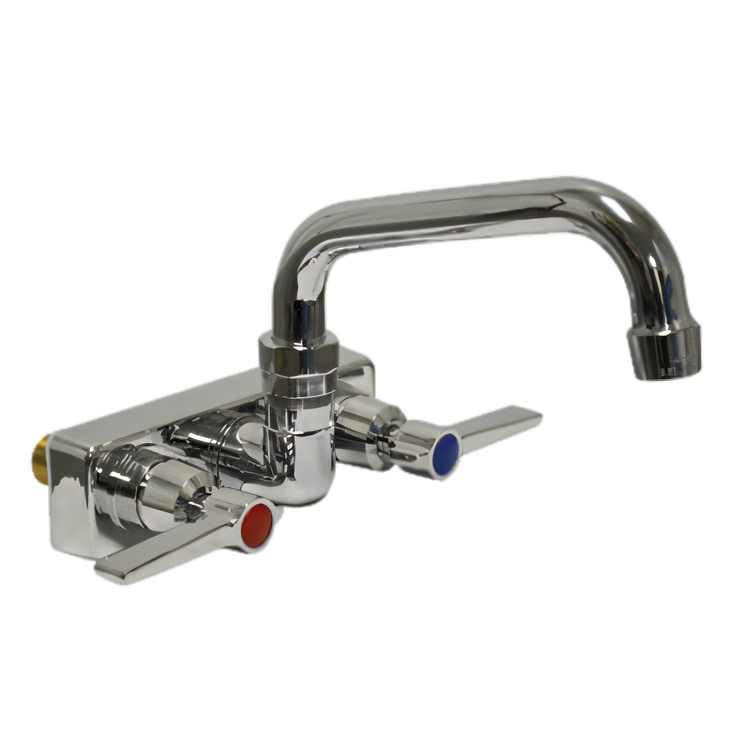 Product image #1 for Advance Tabco K-125 4-Inch Centers Splash Mount Faucet with 6-Inch Swing Spout