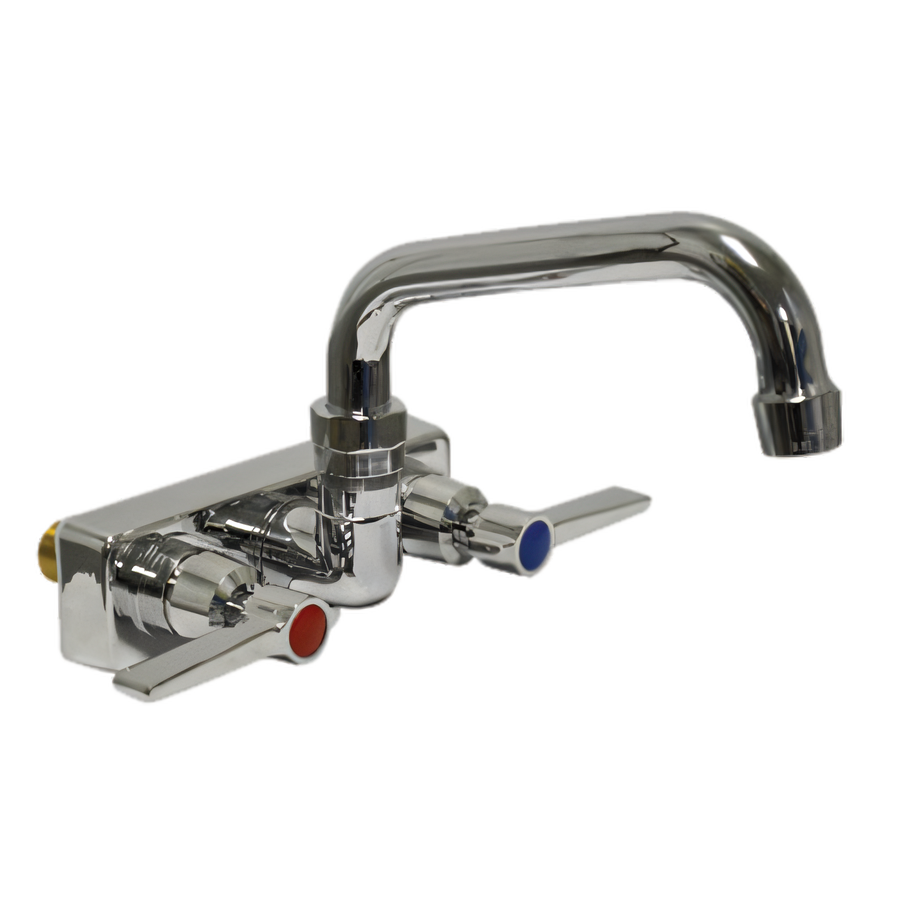 Product image #1 for Advance Tabco K-125 4-Inch Centers Splash Mount Faucet with 6-Inch Swing Spout