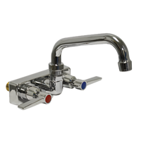 Advance Tabco K-125 4-Inch Centers Splash Mount Faucet with 6-Inch Swing Spout
