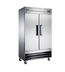 Thumbnail image #1 for Omcan 26.5 Cu. Ft. Two-Section Reach-In Refrigerator with Top-Mount Self-Contained Refrigeration