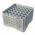 Thumbnail image #2 for Cambro Camrack Full Size 36-Compartment Glass Rack, Soft Gray, 10-1/8 Inch Max Height