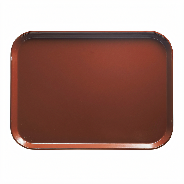 Product image #2 for Cambro Camtray Rectangular Fiberglass Cafeteria Tray, 12-5/8 x 17-3/4 Inches, Real Rust