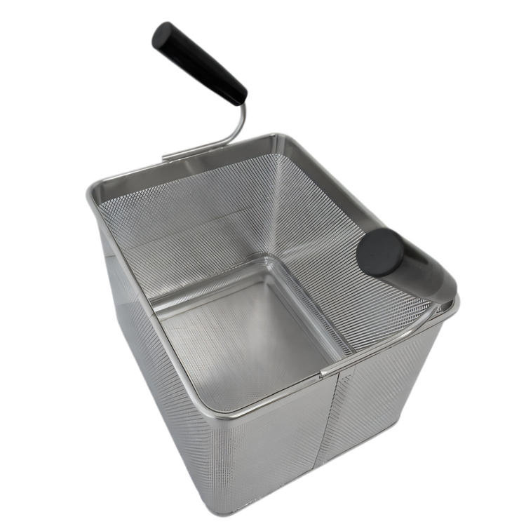 Product image #1 for Trento Rectangular Half-Size Pasta Cooker Basket with Two Handles