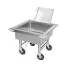 Thumbnail image #1 for Advance Tabco 9-FSC-20-EC-X Portable Stainless Steel Utensil Cleaner & Soak Sink, 22 x 22 x 8-Inch Compartment, Quick-Release Drain
