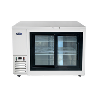 Atosa Shallow Depth Back Bar Cooler with 2 Sliding Glass Doors, 48-Inch, 11.5 Cu. Ft.