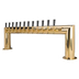 Thumbnail image #1 for Pass-Thru Countertop Air-Cooled 12-Faucet Draft Beer Tower with PVD Brass Finish