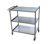 Turbo Air 18 x 28 Three-Shelf 304 Stainless Steel Utility Bus Cart