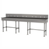 Thumbnail image #1 for Advance Tabco 100-Inch ADA-Compliant Freestanding Multiwash Hand Sink with 5 Wrist-Blade Faucets