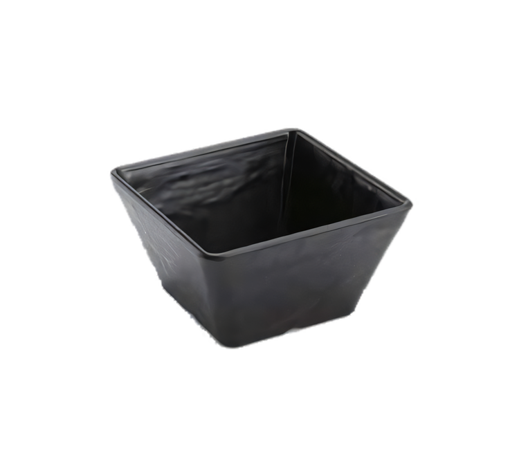Product image #1 for American Metalcraft 23 oz Square Break-Resistant Melamine Bowl, Faux Slate Black