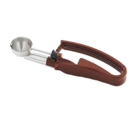Vollrath #36 Standard-Length Stainless Steel Portion Scoop Disher with Ergonomic Plastic Handle, 0.94 oz