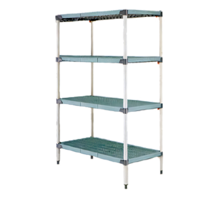 Product image #1 for MetroMax Q 4-Shelf Starter Open-Grid Polymer Shelving Unit, 30W x 18D x 63H