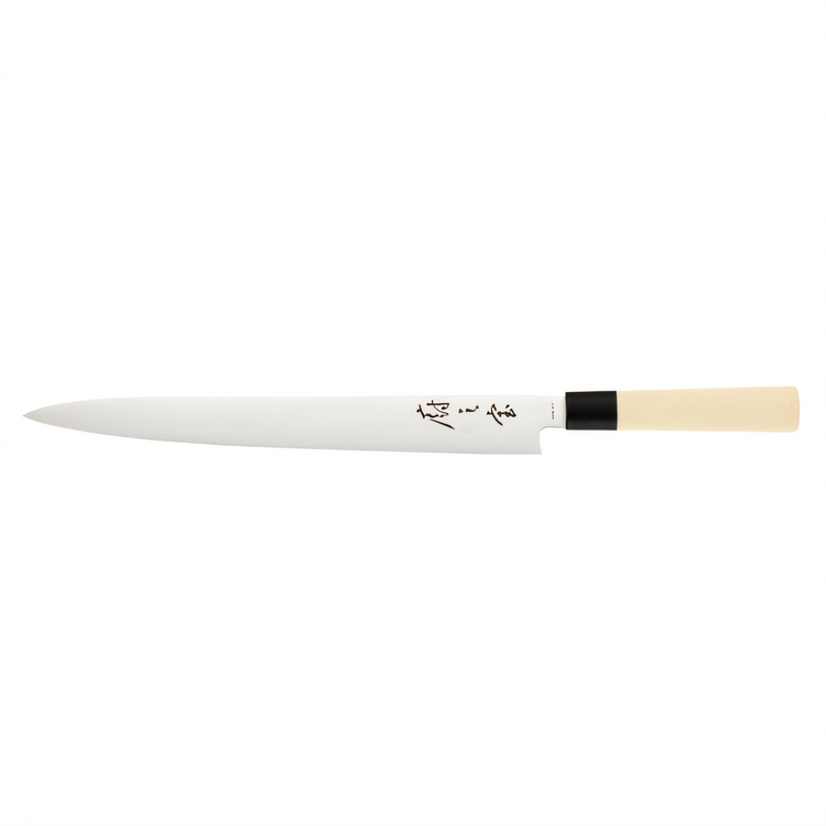 Product image #2 for Mercer Culinary Asian Collection 12-Inch Stamped Sashimi Knife with Santoprene Handle