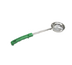 Thumbnail image #1 for Stainless Steel 4 oz Solid One-Piece Portion Control Ladle with Green Plastic Handle