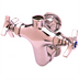 Thumbnail image #1 for Wall-Mount Double Pantry Faucet Base with 3-Inch Centers and Rigid Outlet
