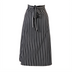 Thumbnail image #1 for Mercer Culinary Genesis 2-Sided Bistro Apron, 33 x 29 Inches, Black with White Chalk Stripe