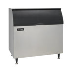 Thumbnail image #1 for Ice-O-Matic B110 Top-Hinged Slope-Front Ice Bin, 854 lb Capacity, Aluminum Exterior, for Top-Mounted Ice Makers
