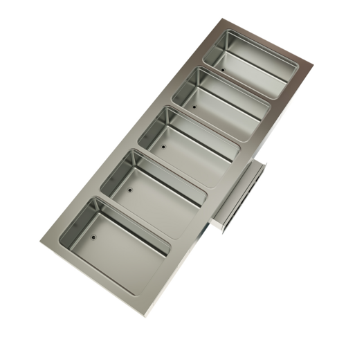 Product image #1 for BK Resources E-HP-5 5-Compartment Drop-In Electric Hot Food Well