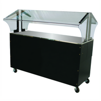 Advance Tabco Triumph (Supreme) Portable Solid Top Buffet Table, 4-Pan, 62-7/16 Inch, Enclosed Black Vinyl-Clad Base