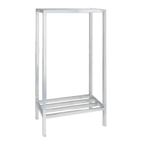 Thumbnail image #1 for Channel Manufacturing Lifetime Tough ED2060-2 2-Shelf All-Welded Aluminum Dunnage Shelving, 60W x 20D x 64H, 2,200 lb. Capacity/Shelf