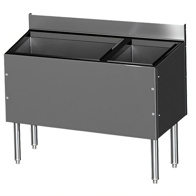 Product image #1 for CHOICE Extra Deep 36-Inch Underbar Combo Ice Bin/Cocktail Unit with Right Bottle Well and 10-Circuit Cold Plate