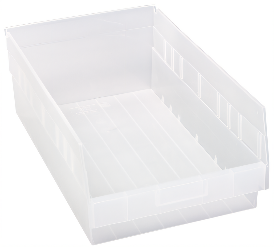Product image #1 for Quantum Economy Nesting Shelf Bin, Clear Polypropylene, 11-1/8 x 17-7/8 x 6 Inches
