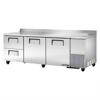 True Three-Section Deep Work Top Refrigerator with 2 Doors and 2 Drawers
