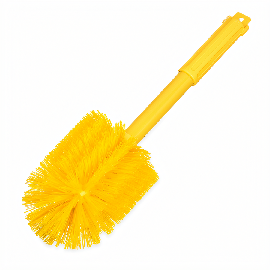 Product image #1 for Sparta Color-Coded Multi-Purpose Valve & Fitting Brush, 16 Inch Handle, 5 Inch Round Head, Yellow