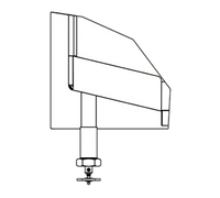 Vulcan 2-Inch Left Front Straight Draw-Off Valve with Strainer for Steam Kettles