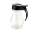 Thumbnail image #1 for Dripcut® 10 oz Clear Polycarbonate Syrup Server with Black Plastic Top