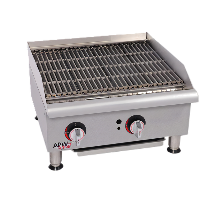 Product image #1 for Workline 36-Inch Gas Countertop CharRock Broiler, 90,000 BTU