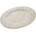 Thumbnail image #2 for Grove 11-Inch Round Wide Rim Melamine Dinner Plate, Buff
