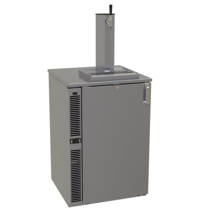 Product image #1 for Glastender C1SB24 One-Zone Side-Serviced Bar Profile Draft Dispensing Cooler, 24 Inch Wide, One-Section