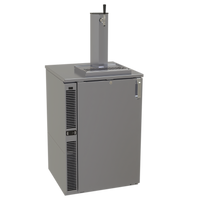 Glastender C1SB24 One-Zone Side-Serviced Bar Profile Draft Dispensing Cooler, 24 Inch Wide, One-Section