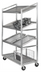Thumbnail image #2 for Channel Manufacturing SORT-4 Slanted Aluminum Display Rack with 4 Removable Wire Shelves