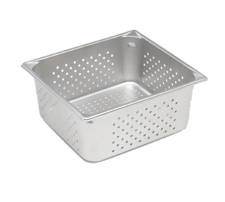 Product image #1 for Vollrath Super Pan V 2/3 Size Perforated Hotel Pan, 6-Inch Deep, 22 Gauge Stainless Steel
