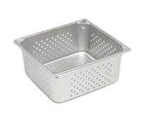 Vollrath Super Pan V 2/3 Size Perforated Hotel Pan, 6-Inch Deep, 22 Gauge Stainless Steel