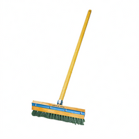 Pizza Oven Brush with Brass Bristles and Steel Scraper, 40-Inch Wood Handle